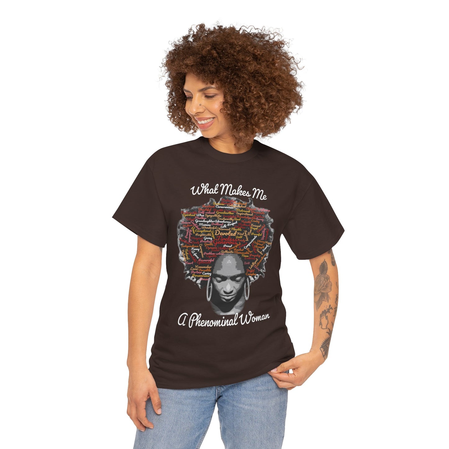 Afrocentric Mindscape T-Shirt — Afro Hair Collage Graphic Tee