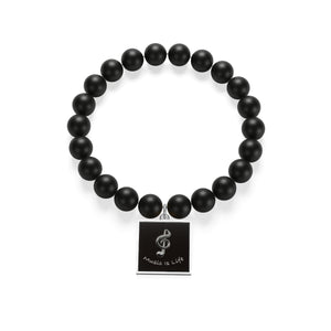 Matte Onyx Music Is Life Bracelet