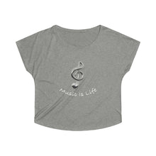 Load image into Gallery viewer, Women&#39;s Tri-Blend  Music Is Life Dolman