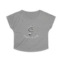 Load image into Gallery viewer, Women&#39;s Tri-Blend  Music Is Life Dolman