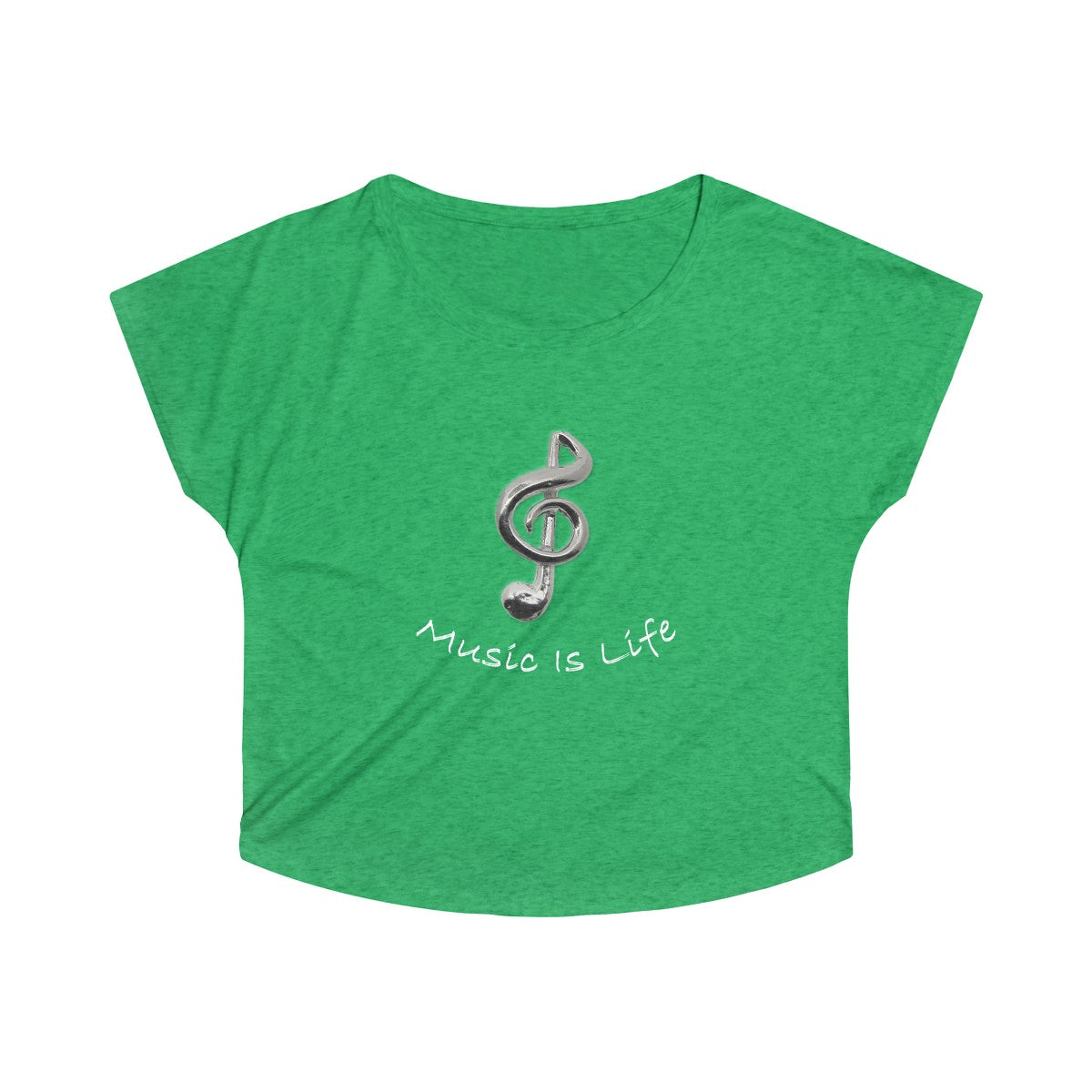 Women's Tri-Blend  Music Is Life Dolman