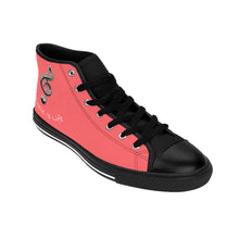 Load image into Gallery viewer, Women&#39;s  Music Is Life (Coral) High-top Sneakers