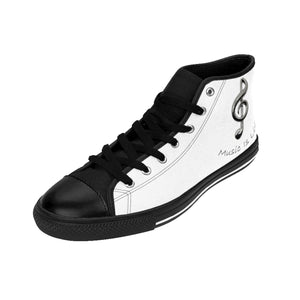 Women's High-top /White /Music Is Life Sneakers