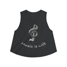 Load image into Gallery viewer, Women&#39;s Music Is Life crop top