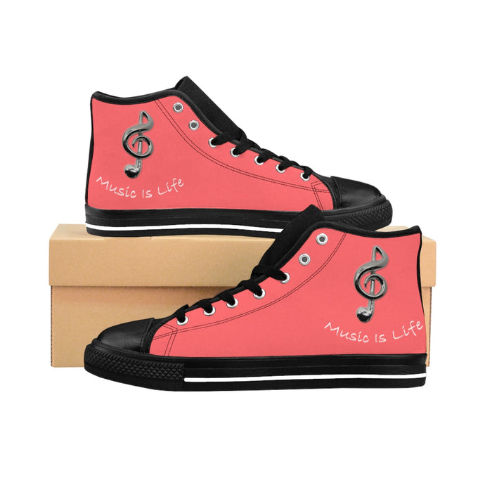 Coral High Top Sneakers