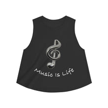 Load image into Gallery viewer, Women&#39;s Music Is Life crop top