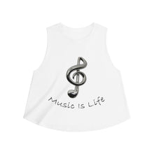 Load image into Gallery viewer, Women&#39;s Music Is Life Crop Top