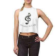 Load image into Gallery viewer, Women&#39;s Music Is Life Crop Top