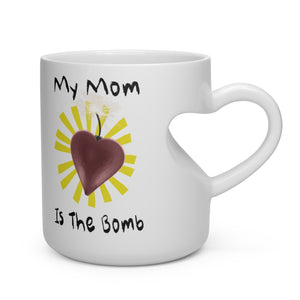 Heart Shape Mom Is The Bomb Mug