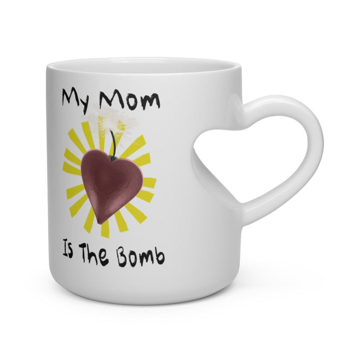 Heart Shape Mom Is The Bomb Mug