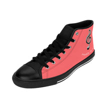 Load image into Gallery viewer, Women&#39;s  Music Is Life (Coral) High-top Sneakers